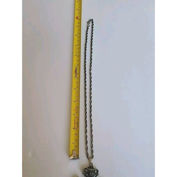 Sarah Coventry Vintage Limited Edition 1974 Pewter Cross Extra Large 24" Chain - Picture 8 of 13